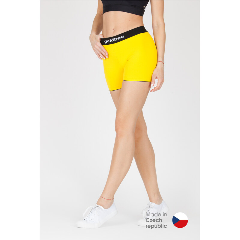 GoldBee Push-up mini šortky Barva: Žlutá, Velikost: M