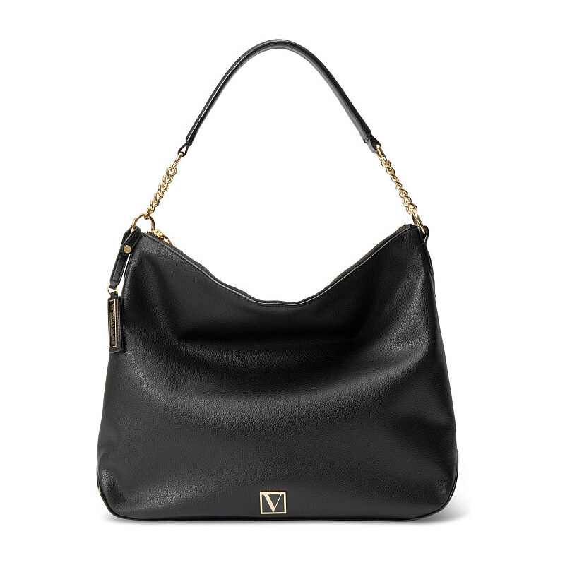 Victoria's Secret elegantní Black Lily kabelka přes rameno The Victoria Hobo Bag