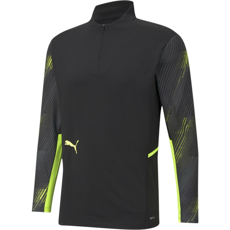 PUMA Funkční tričko Individual Cup svítivě žlutá / černá