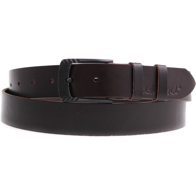 Dámský kožený opasek Black Hand 119-93 tmavě hnědý 57333740