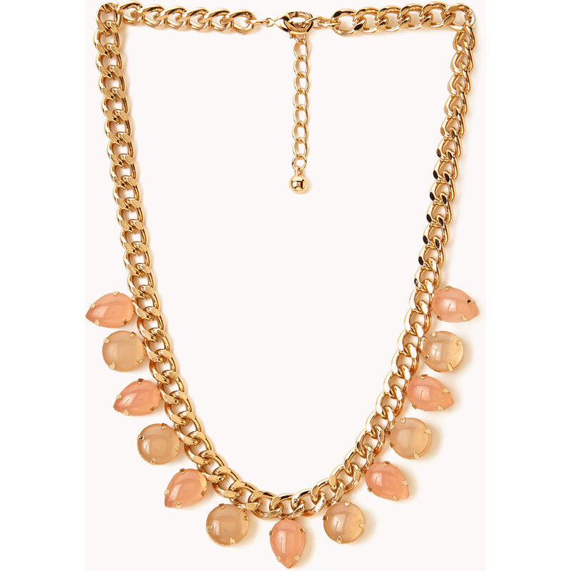 Forever 21 Natural Stone Statement Necklace