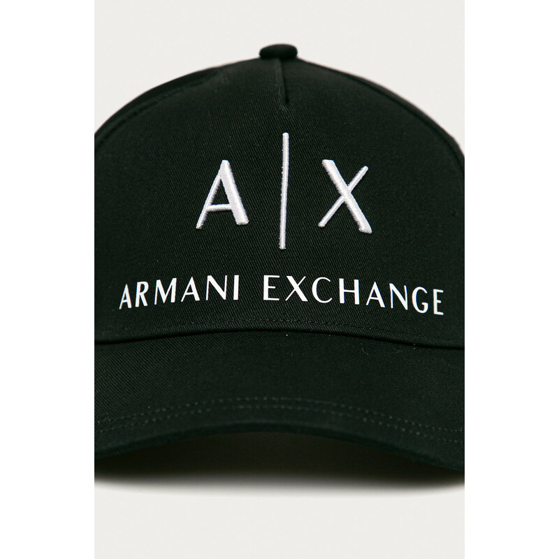 Čepice Armani Exchange černá barva, s aplikací, 954039 CC513 NOS