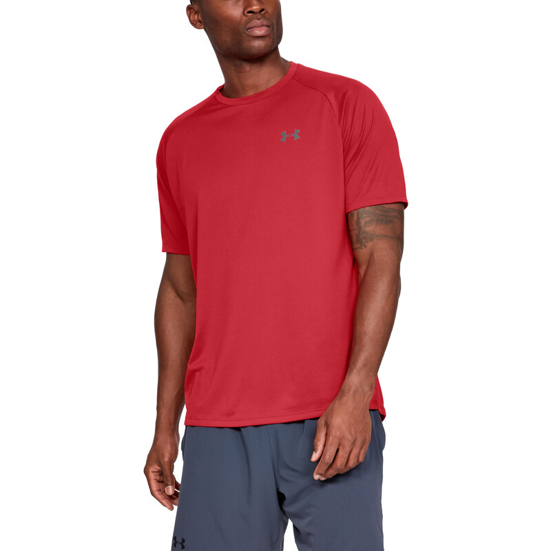 Tričko Under Armour Tech 2.0 SS Tee Red/ Graphite XXL