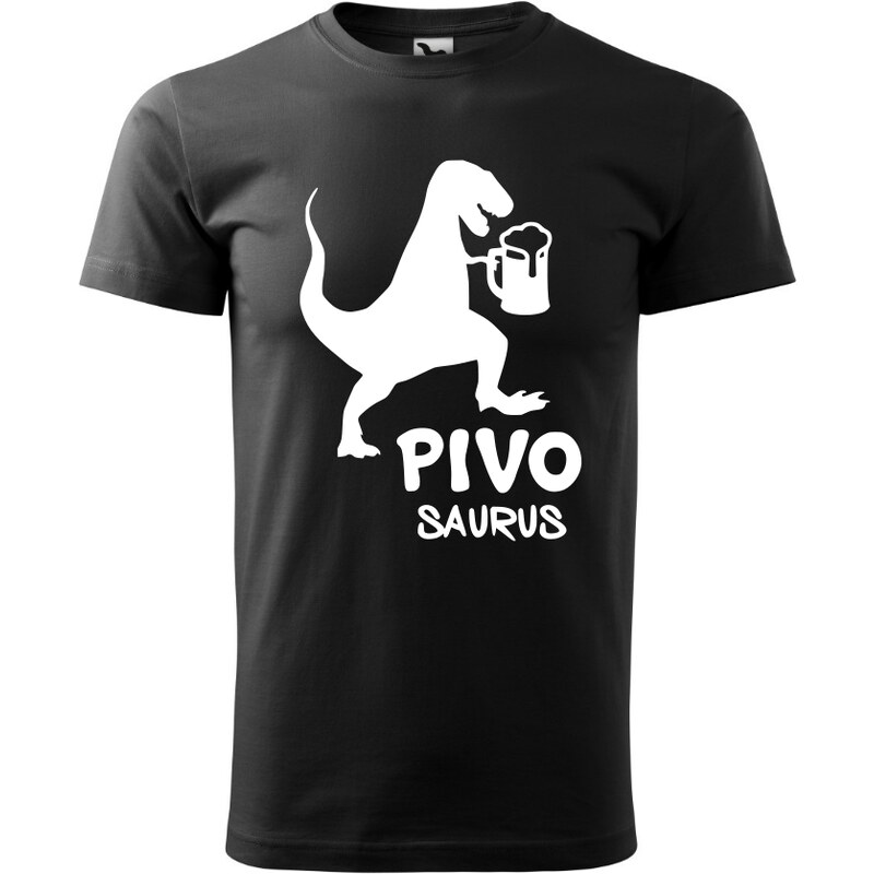 Fenomeno Pánské tričko Pivosaurus - černé