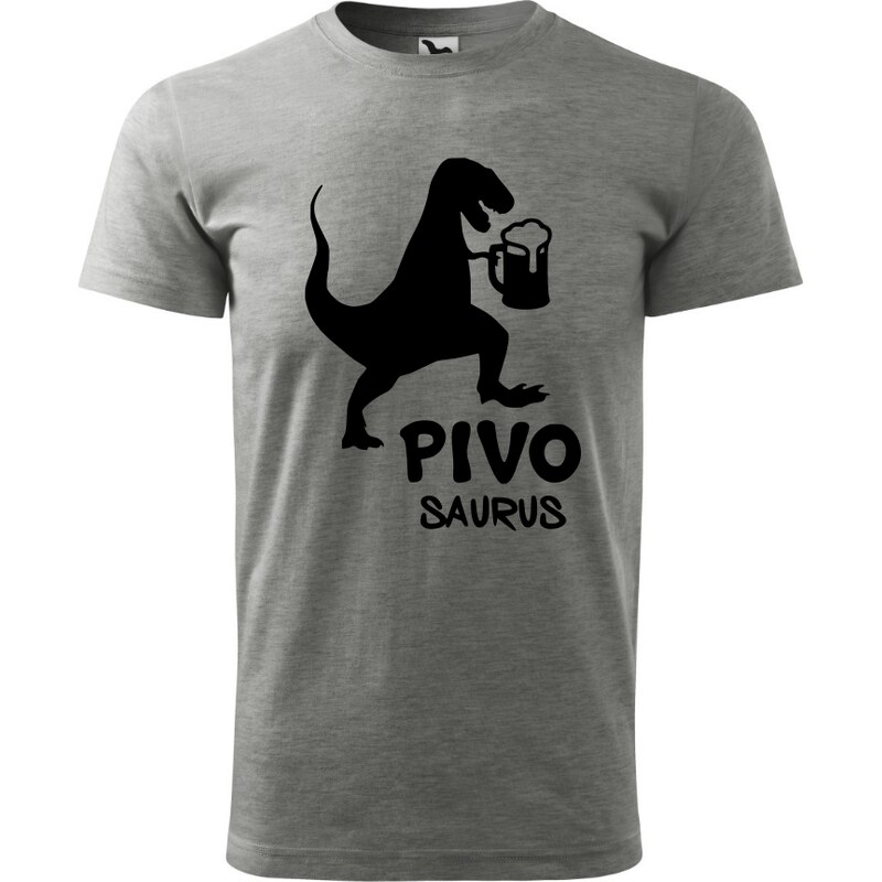 Fenomeno Pánské tričko Pivosaurus - šedé