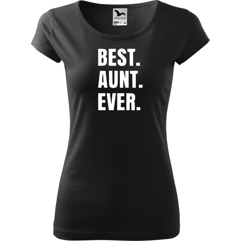 Fenomeno Dámské tričko Best aunt ever - černé