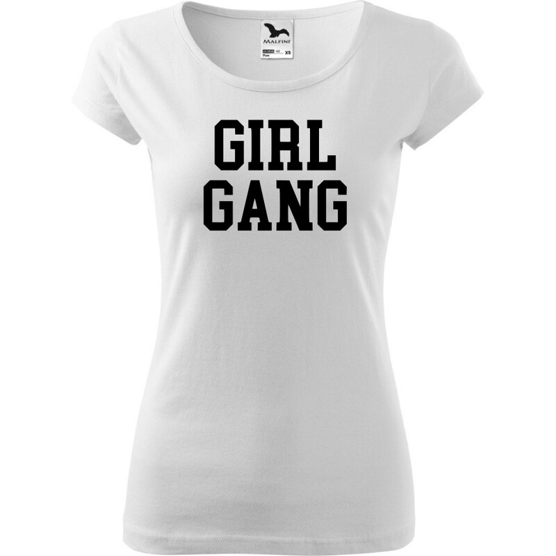 Fenomeno Dámské tričko girl gang - bílé 57426051