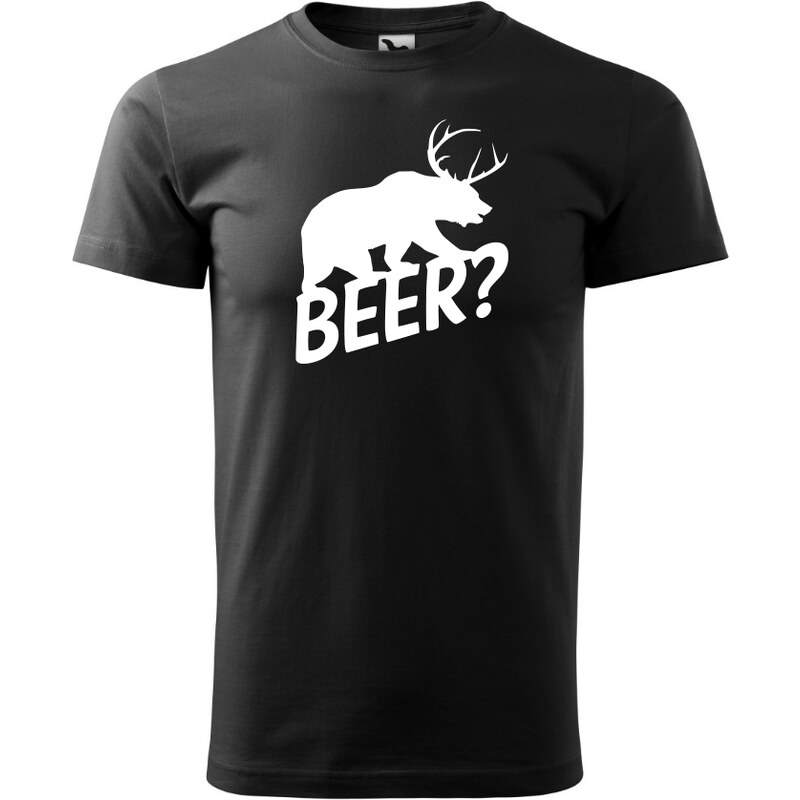 Fenomeno Pánské tričko Beerdeer - černé