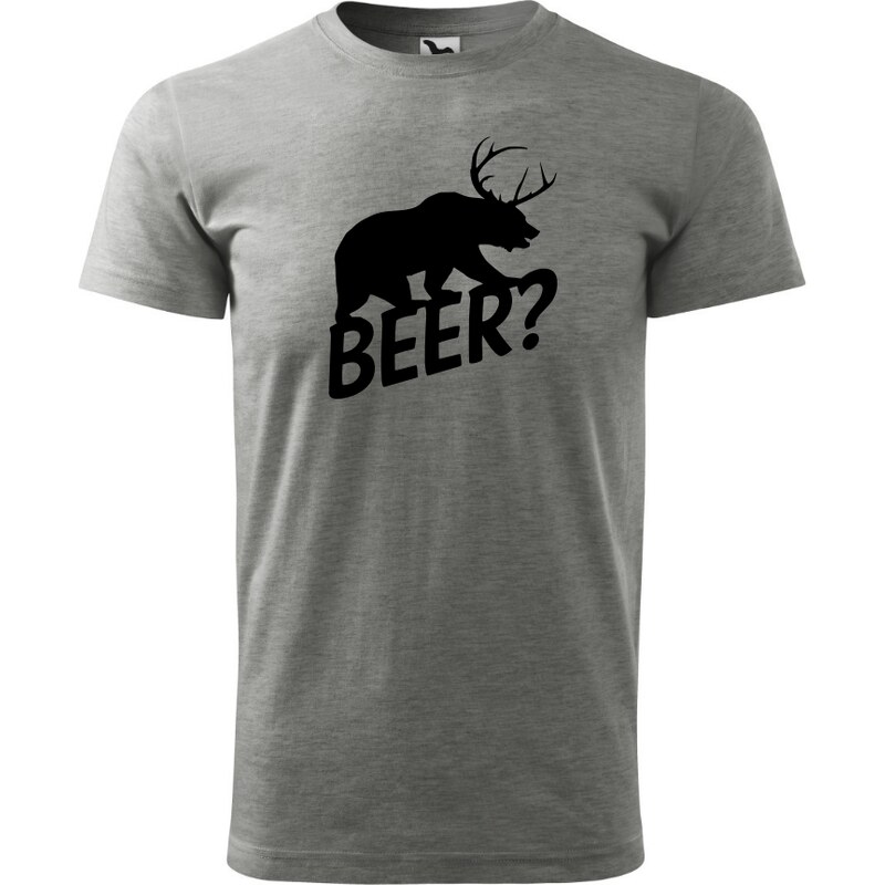 Fenomeno Pánské tričko Beerdeer - šedé