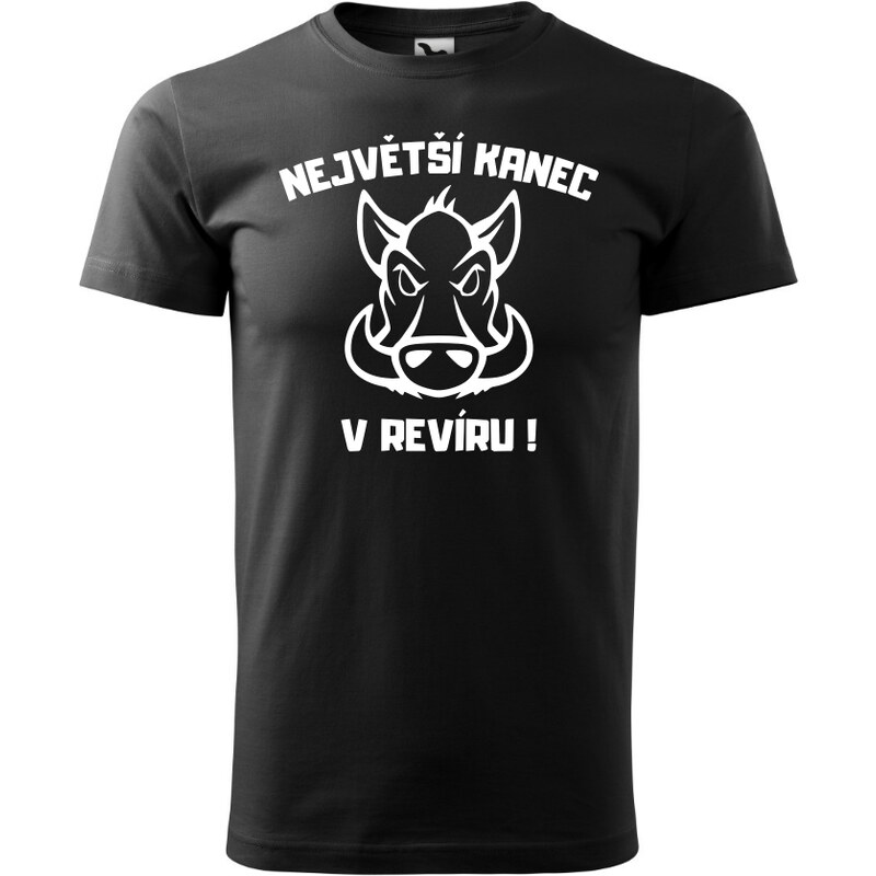 Fenomeno Pánské tričko Největší kanec v revíru - černé