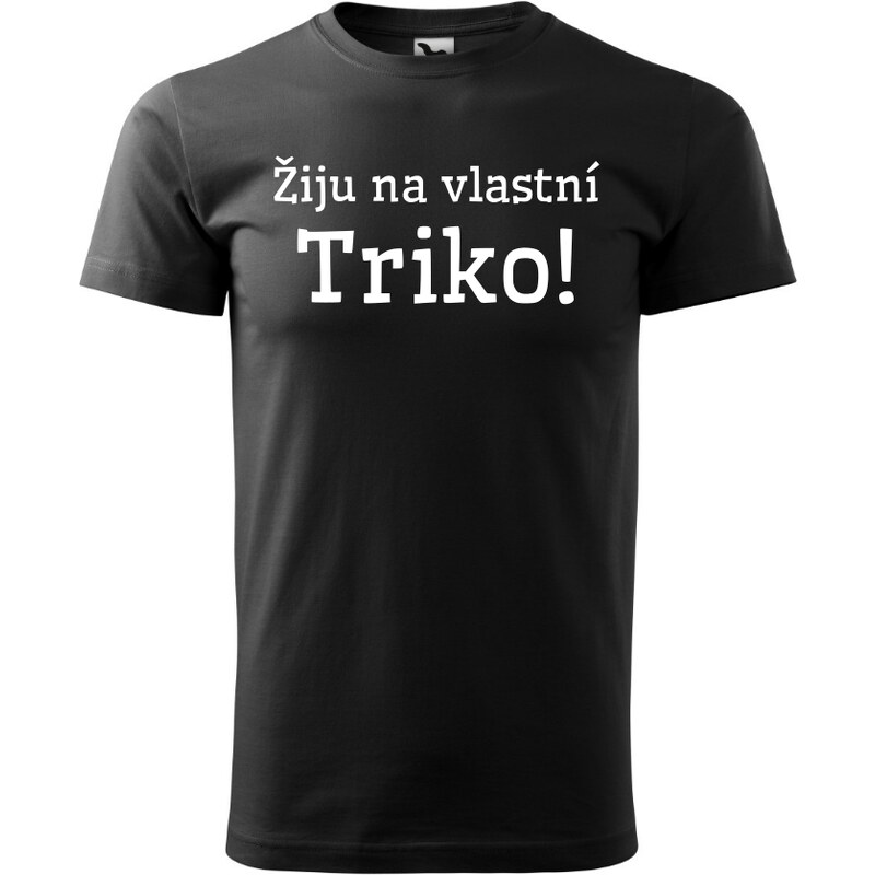 Fenomeno Pánské tričko Žiju na vlastní triko - černé