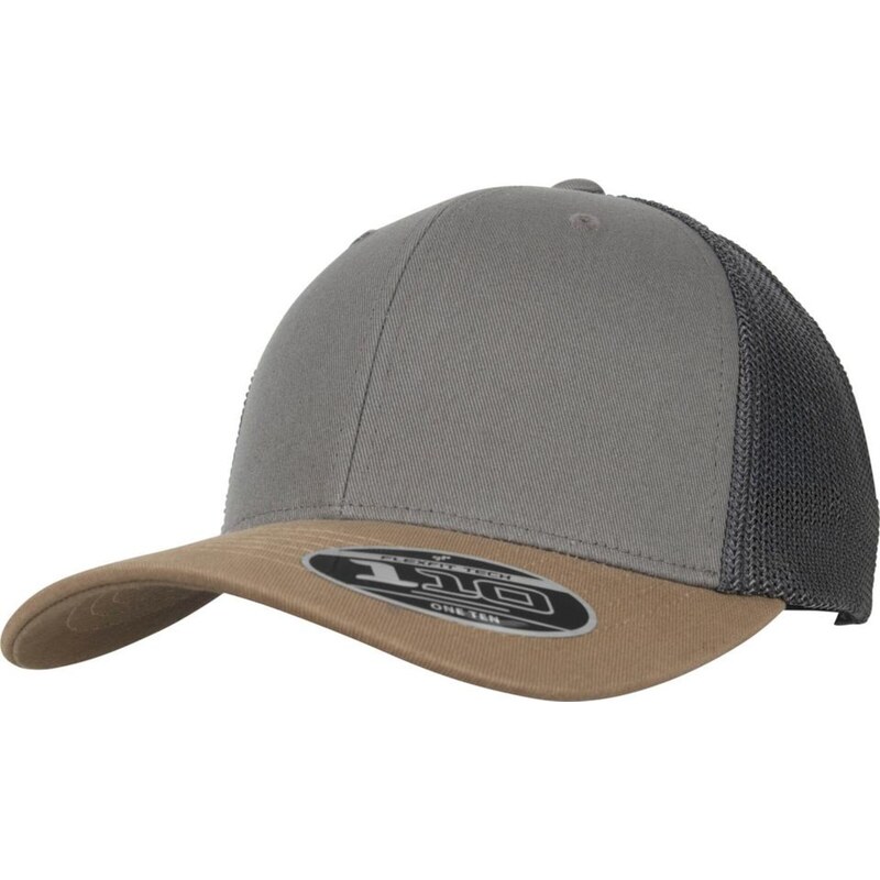 Flexfit Kšiltovka 110 Trucker hnědá / šedá
