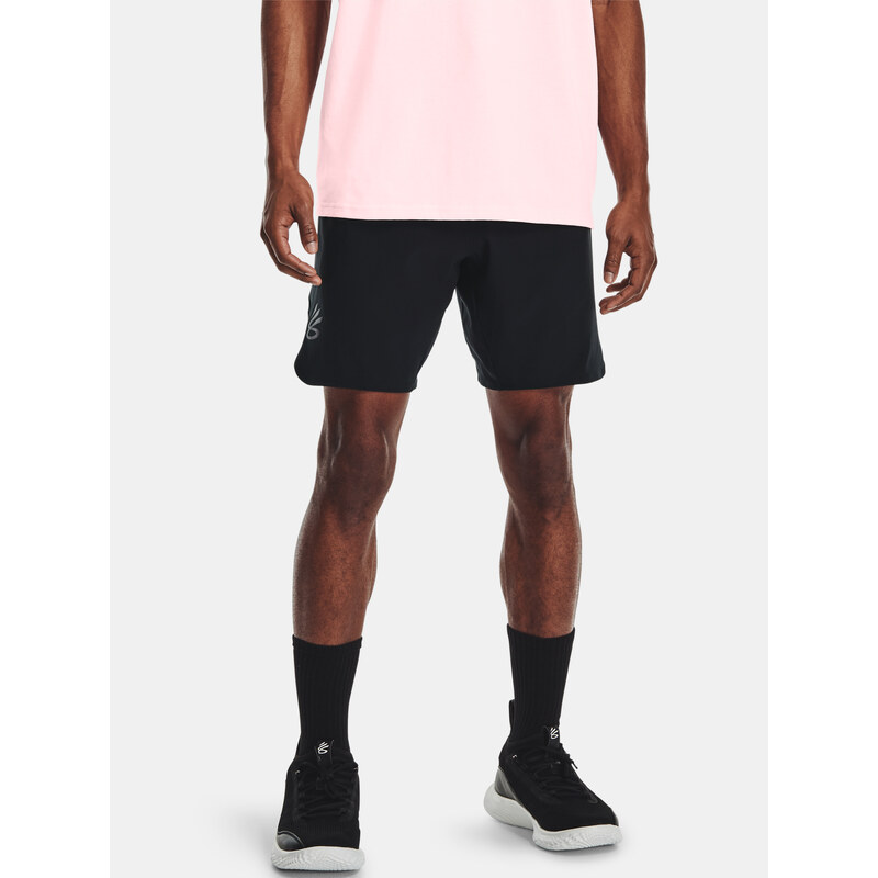 Under Armour Kraťasy CURRY UNDRTD UTILITY SHORT-BLK - Pánské