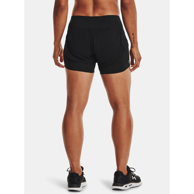 Under Armour Kraťasy UA RUSH Run 2N1 Short-BLK - Dámské