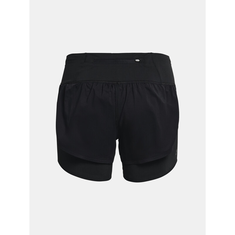 Under Armour Kraťasy UA RUSH Run 2N1 Short-BLK - Dámské