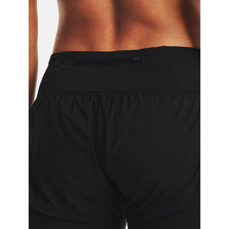 Under Armour Kraťasy UA RUSH Run 2N1 Short-BLK - Dámské