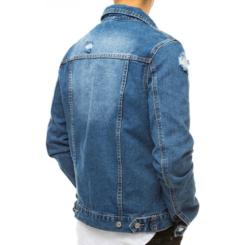 Dstreet Pánská džínová bunda Leander nebesky modrá TX3618