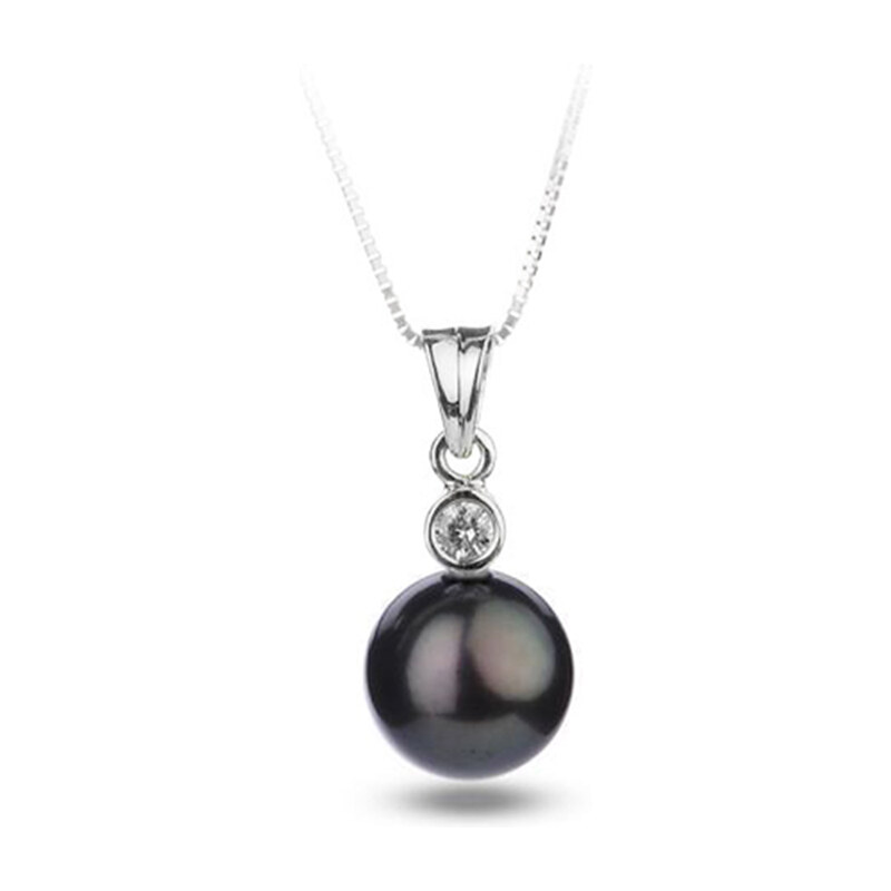 Eppi Přívěsek s černou perlou a diamantem Daarun