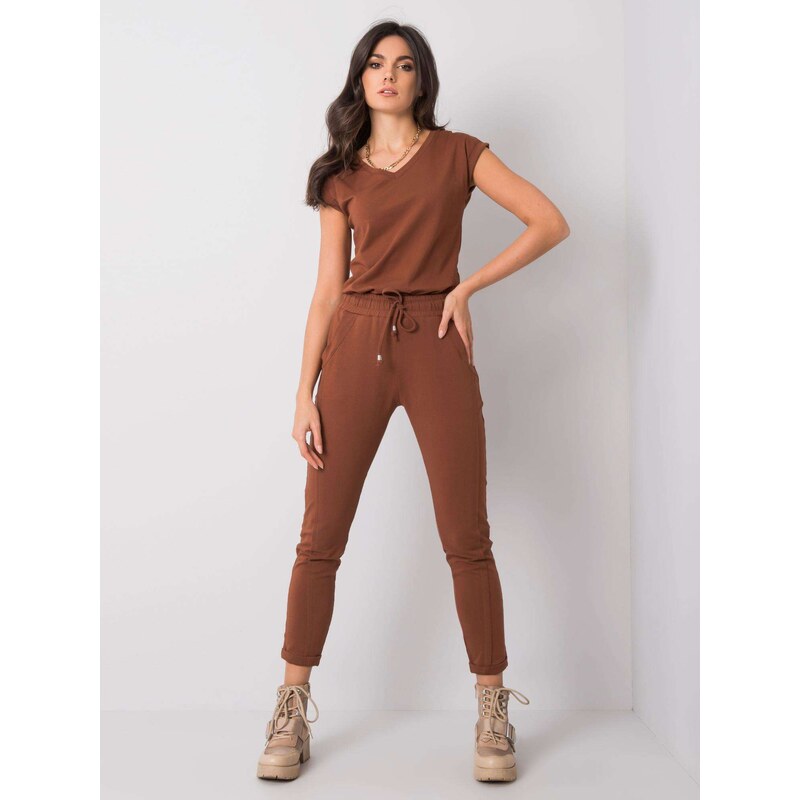 BASIC Feel Good Sweatpants-RV-DR-3589.07X-dark brown