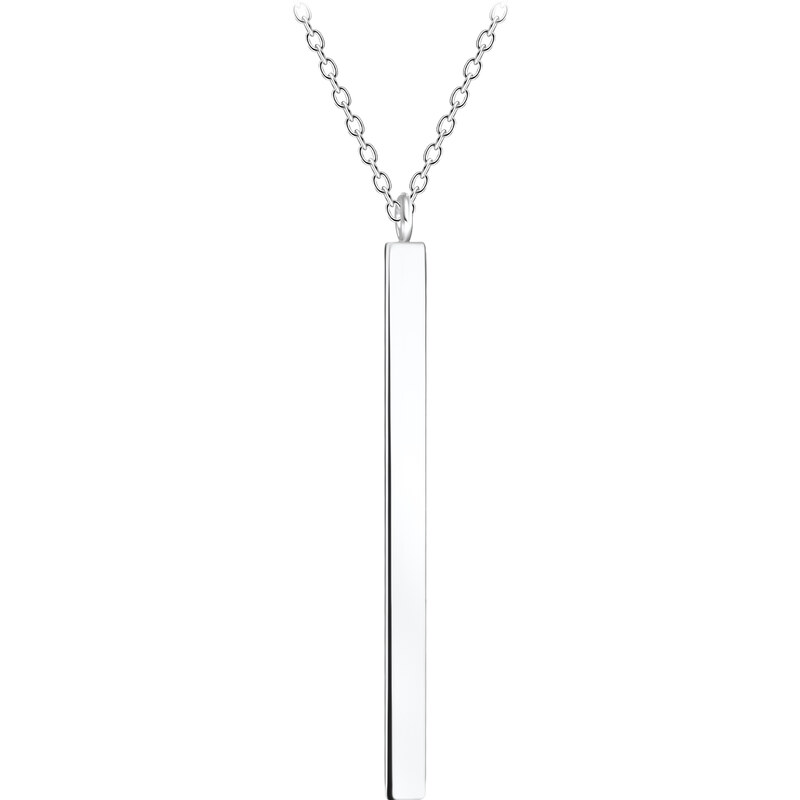 SYLVIENE Stříbrný náhrdelník BAR 25 mm