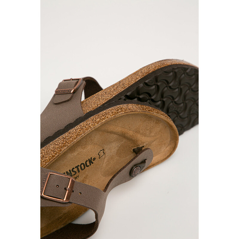 Žabky Birkenstock Gizeh pánské, hnědá barva, 43751.M