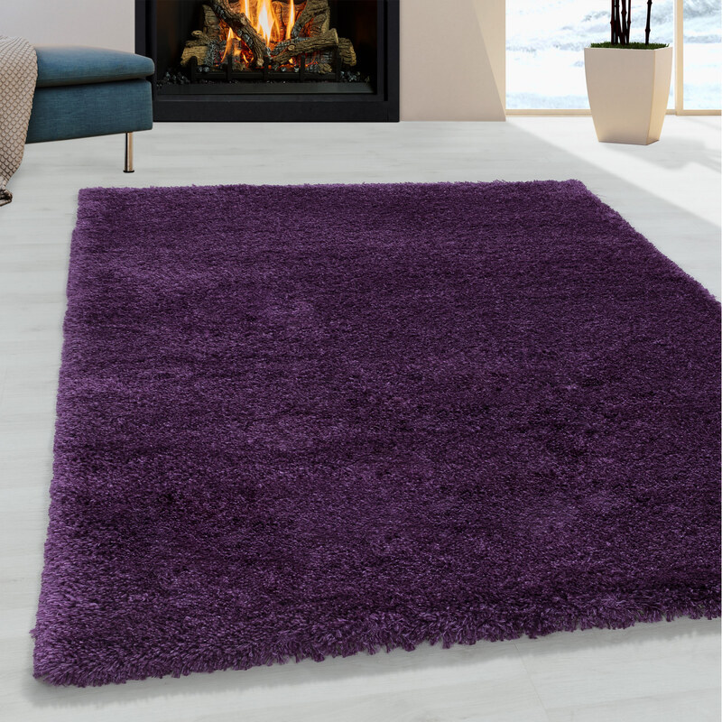 Ayyildiz koberce Kusový koberec Fluffy Shaggy 3500 lila - 60x110 cm