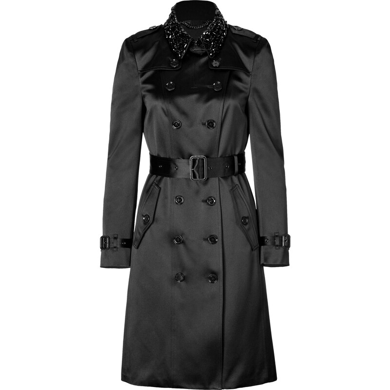 Burberry London Silk Blend Northbourne Trench Coat