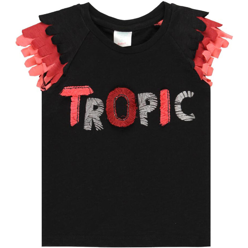 Boboli Dívčí tričko Tropic černé