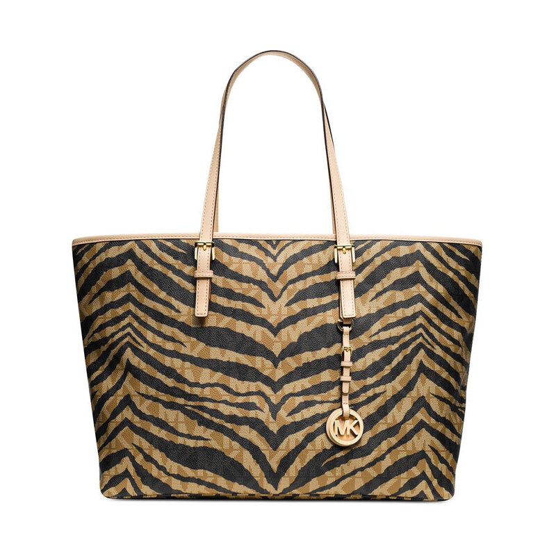 Kabelka Michael Kors jet set multifunction tiger brown