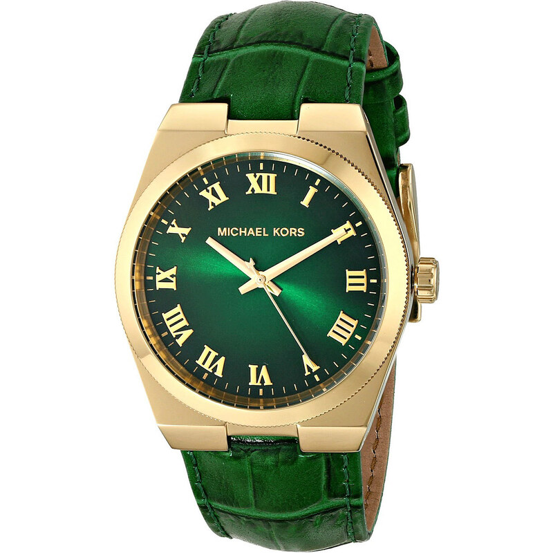 Zelené kožené hodinky Michael Kors MK2356