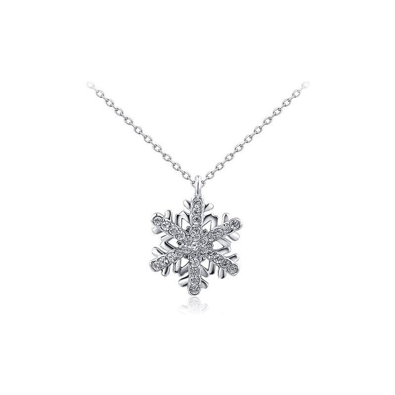 Roxi Půvabný náhrdelník s přívěskem sněhové vločky