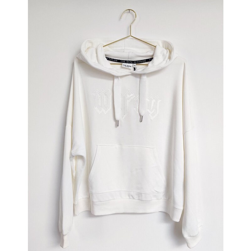 THE BOW ATTITUDE MIKINA SWEATSHIRT "WIFEY" bílá BOW10