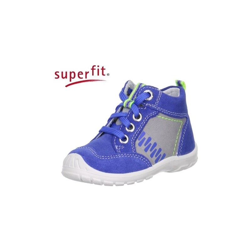 SUPERFIT Dětská kožená obuv Superfit 2-00343-85 SOFTTIPPO BLUET KOMBI