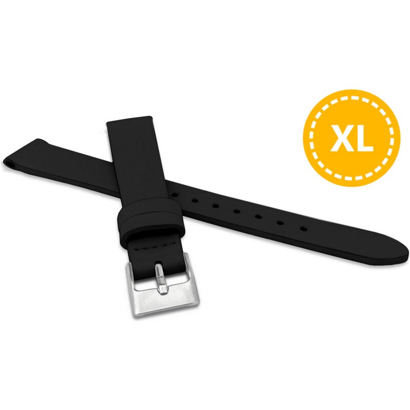 MINET XL Prodloužený černý řemínek z luxusní kůže Top Grain - 16 - XL 74867953