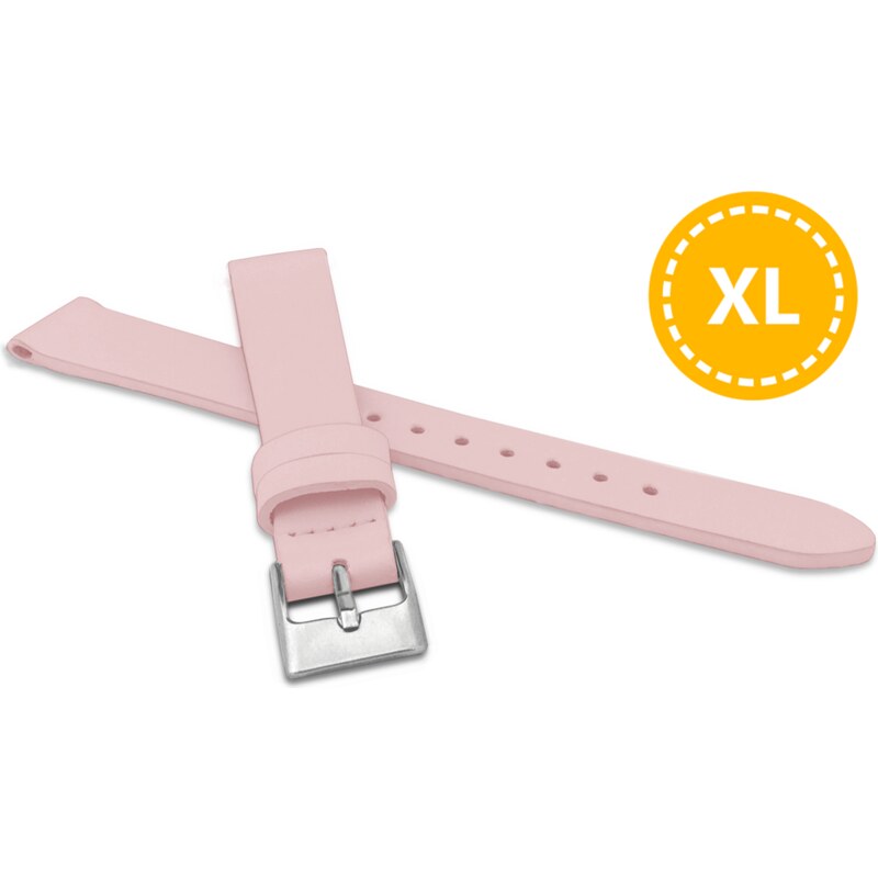 MINET XL Prodloužený růžový řemínek z luxusní kůže Top Grain - 14 - XL 74862466