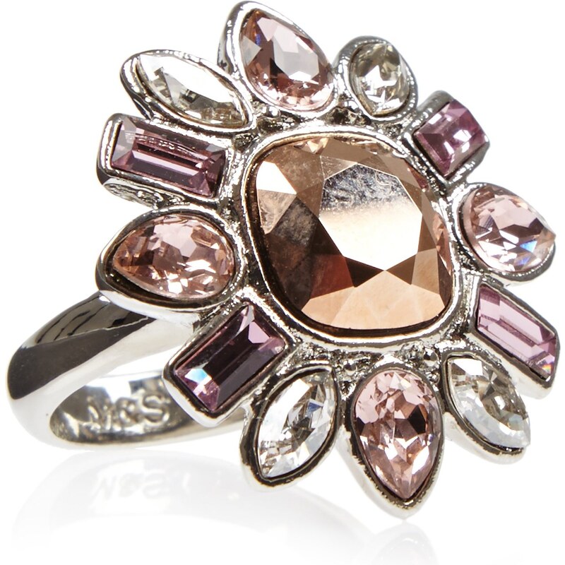 Marks and Spencer M&S Collection Floral Ring MADE WITH SWAROVSKI® ELEMENTS