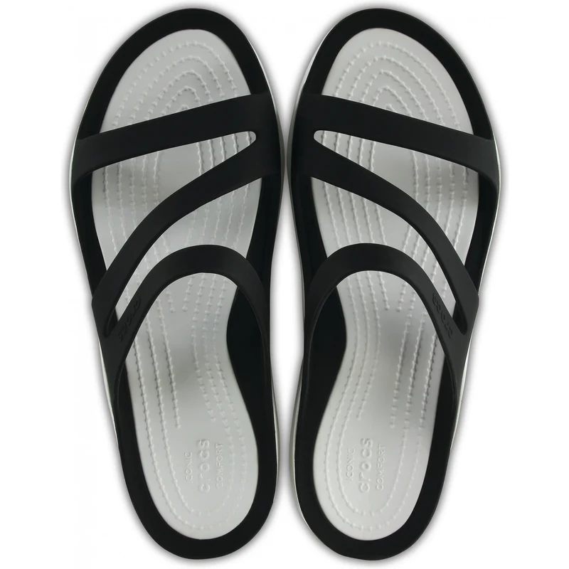 Crocs Swiftwater Sandal W - Black/White W10 - vel.41,5, 203998-066-W10 -  GLAMI.cz