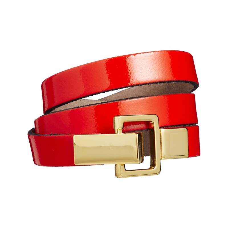 ASOS Gold Link Leather Waist Belt