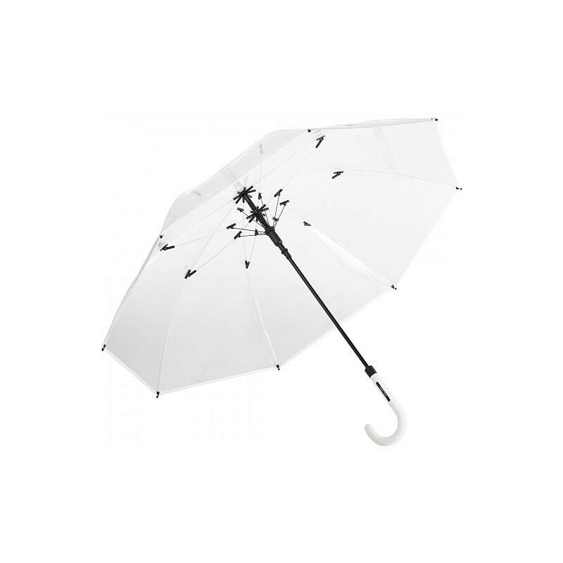 Fare Dámský průhledný holový deštník COMTESSA bílý 7112