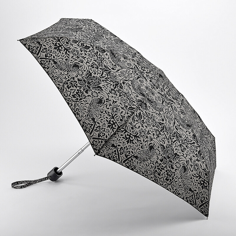 Fulton William Morris skládací deštník Tiny 2 UV STRAWBERRY THIEF PURE L934