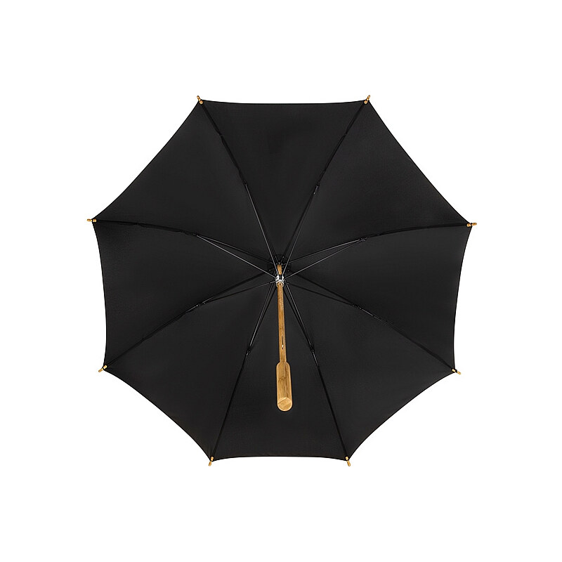 ECO by Impliva Bamboo ECO holový bambusový deštník černý