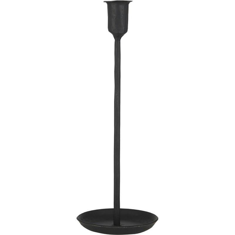 IB LAURSEN Svícen pro vyskou svíčku Black 28,5 cm