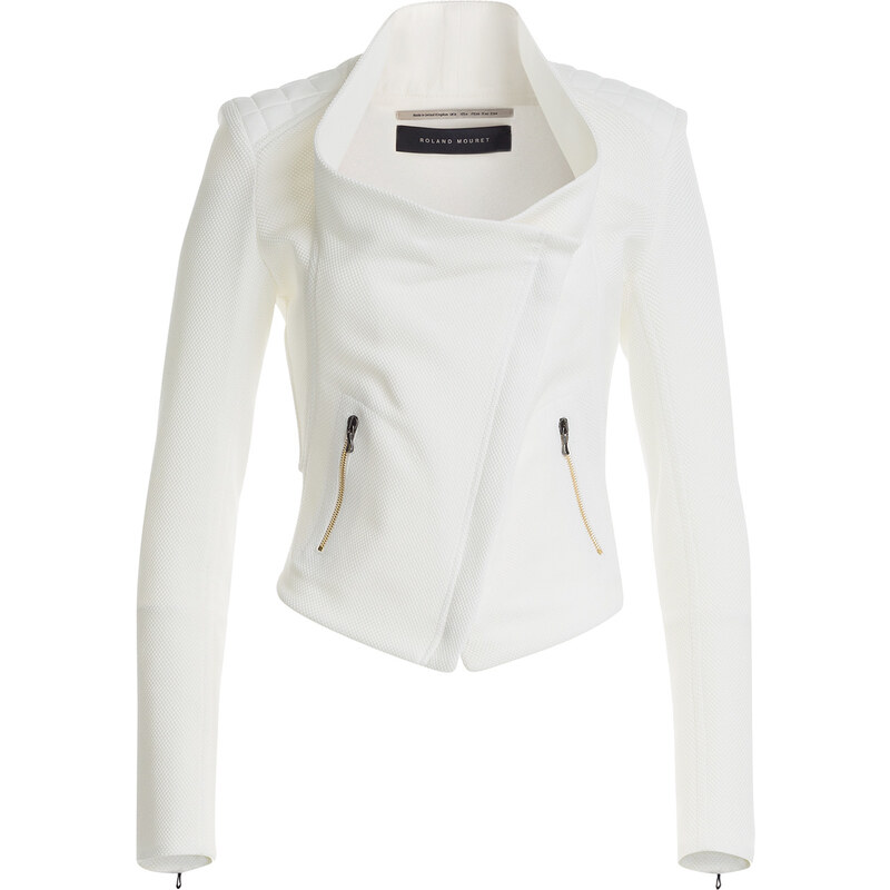 Roland Mouret Cotton Biker Jacket