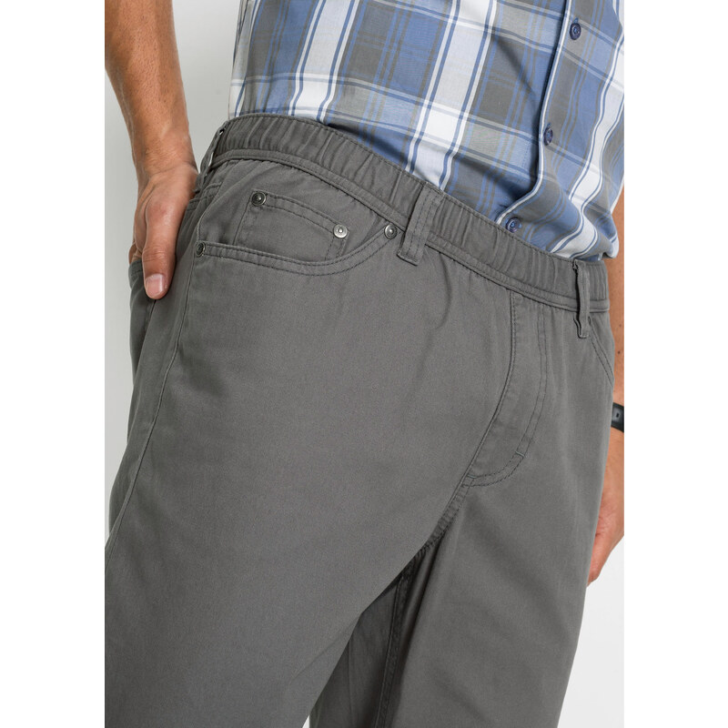 bonprix Kalhoty bez zapínání (2 ks v balení) Modrá