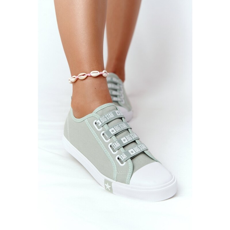 BIG STAR SHOES Women's Sneakers With Drawstring BIG STAR Green