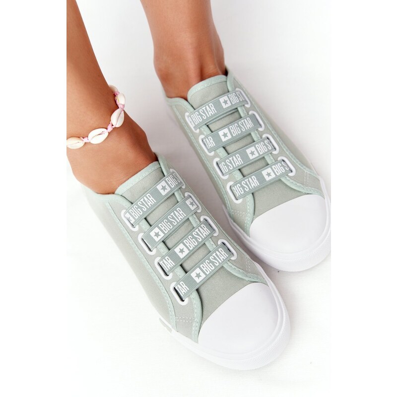 BIG STAR SHOES Women's Sneakers With Drawstring BIG STAR Green