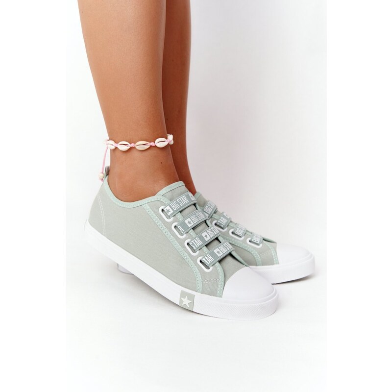 BIG STAR SHOES Women's Sneakers With Drawstring BIG STAR Green