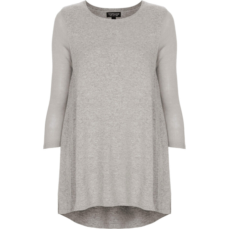 Topshop Knitted Sheer and Solid Tunic