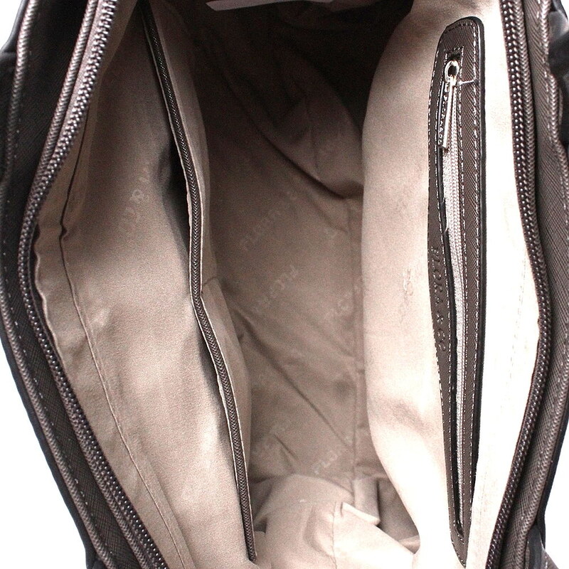 Dámská středně velká elegantní kabelka do ruky FLORA&CO F9519 tmavěšedá