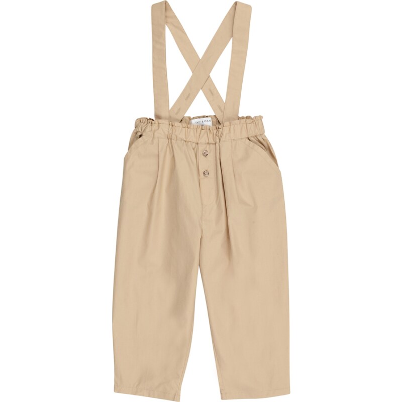 IVY OAK KIDS Laclové kalhoty světle béžová